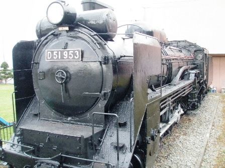豊浦町のSL保存機 D51 953（旧胆振縦貫鉄道 D5104) ギースル