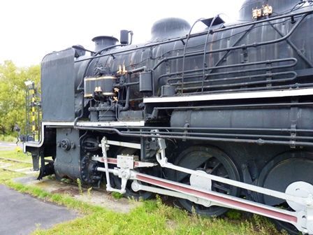 網走市字卯原内（うばらない） 卯原内交通公園のSL保存機 9600形49643