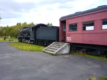 網走市字卯原内（うばらない） 卯原内交通公園のSL保存機 9600形49643
