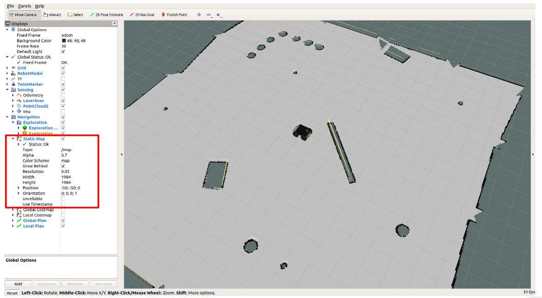 環境認識と自律移動 ２ とりあえずweb記事に沿ってシミュレータを動かしてみた 自己位置推定編 カエデ自動機械