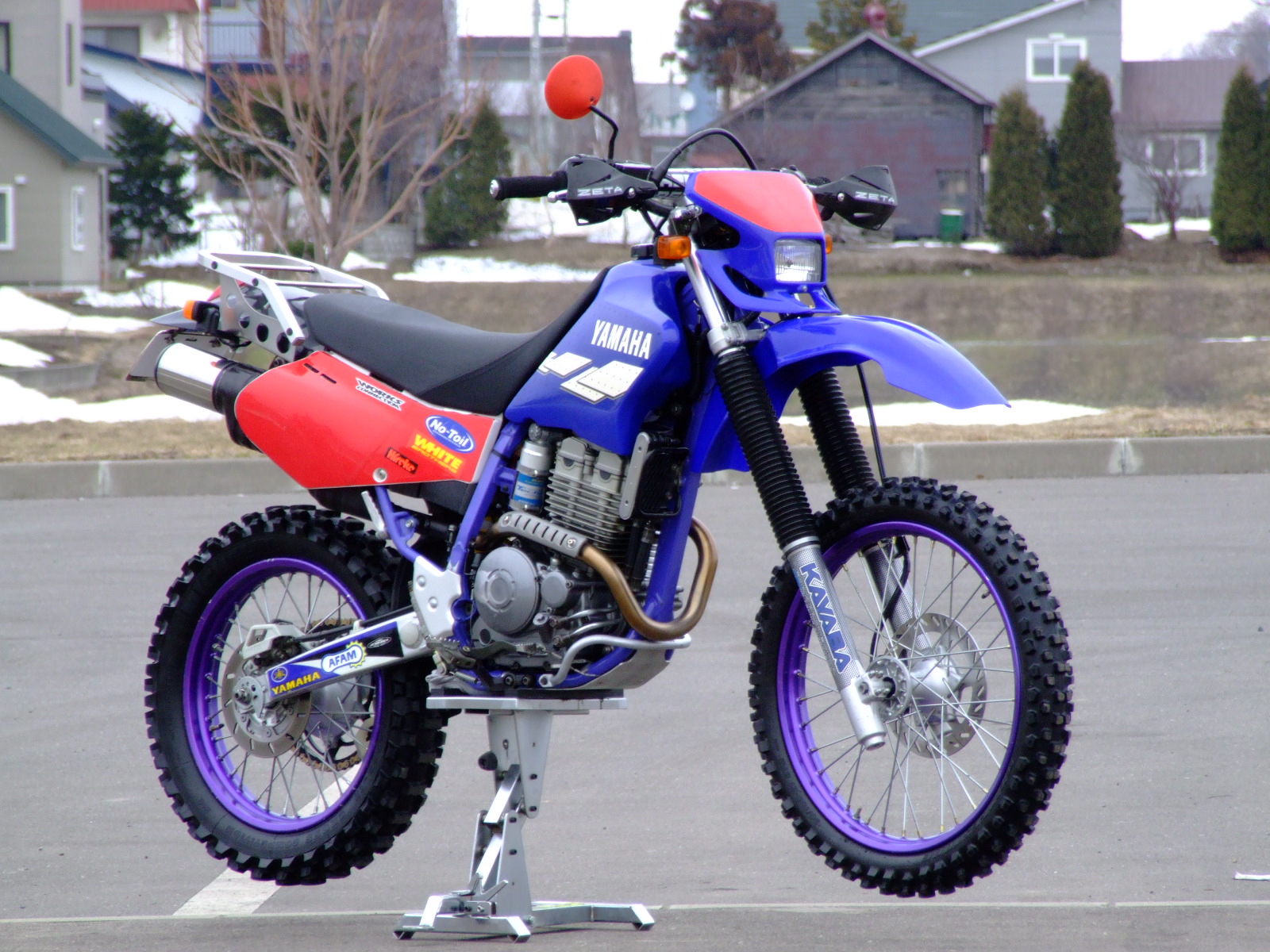 昔のバイク 「TT250R改 WR仕様」 - 青空