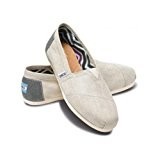 [トムス] TOMS レディース METALLIC LINEN CLASSICS スリッポン プラチナムメタリック(PLATINUM) US7(24cm) [並行輸入品]