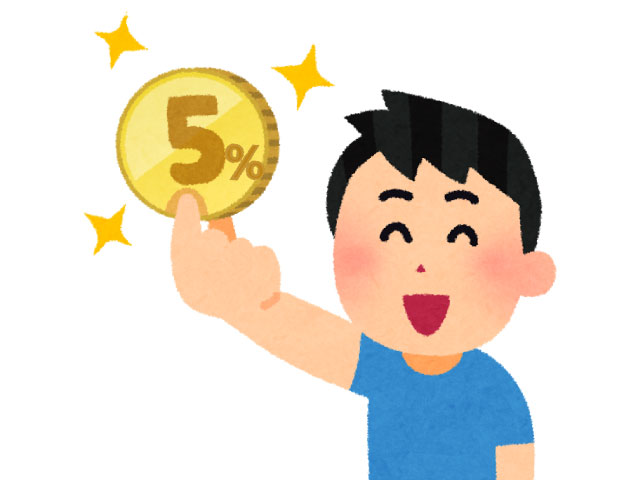 5%