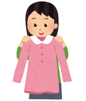 買った服を着て帰る