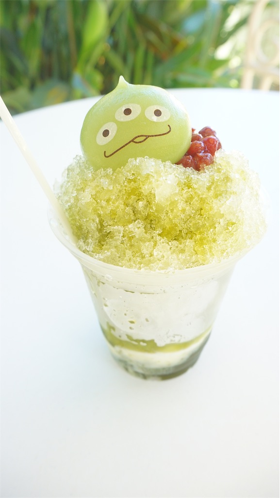 ディズニーのおすすめアイス シェイブアイス 抹茶あずき Tdrハピエスト備忘録