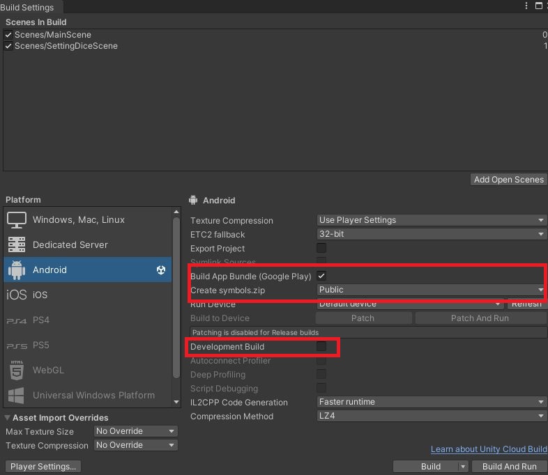 UnityでのGoogle Play Storeへのリリース設定 haruno