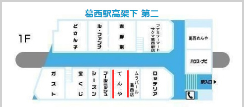 東西線 葛西駅　メトロセンター てんや