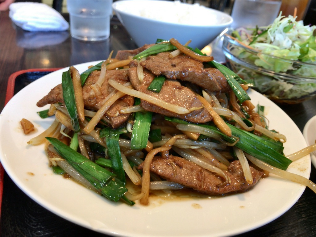 京成大久保 桂林餃子 レバニラ炒めランチ 外ごはん家ごはん