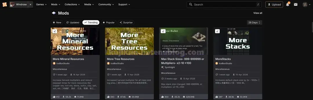Windrose Mod Menu 【Windrose / ウィンドローズ】MODの解説【Nexus Mods】 - kujikunのブログ