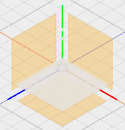 作成したオフセット平面を選択します。 作成したオフセット平面を選択します。