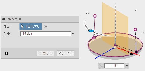 傾斜平面を作成します。 傾斜平面を作成します。