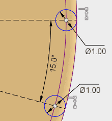 周囲の突起のスケッチを変更します。 周囲の突起のスケッチを変更します。