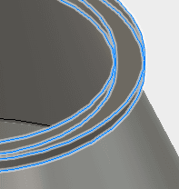 4つの稜線を選択します。