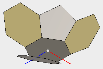 スケッチで作成したプロファイルから、サーフェスを作成します。