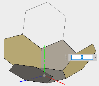 6角形を作成します