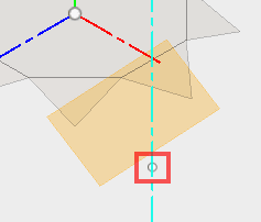 平面と軸を選択し、点を作成します。 平面と軸を選択し、点を作成します。