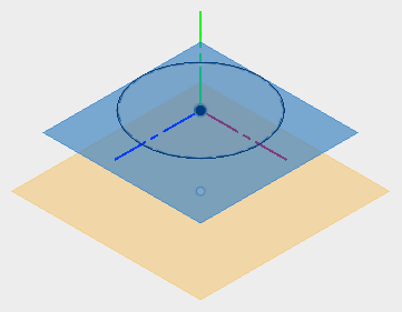上部平面にスケッチします。 上部平面にスケッチします。