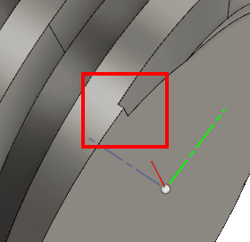 端までねじが切れていない