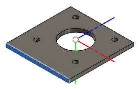 スケッチする面を選択します。