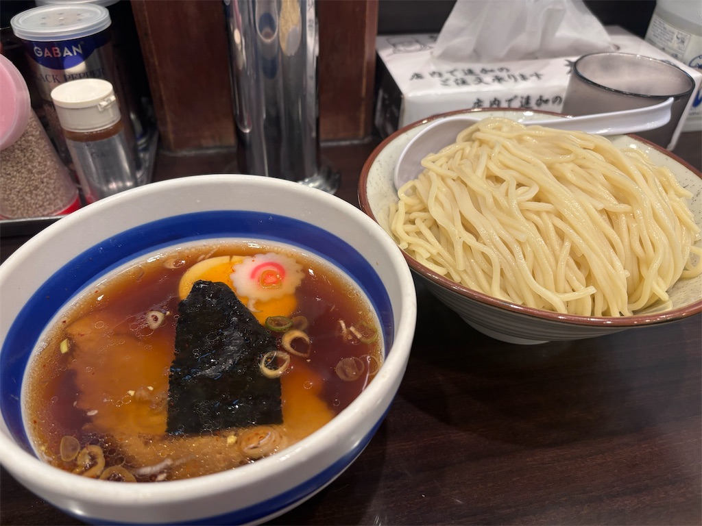 大勝軒の元祖つけ麺特製もりそばを超久しぶりにいただきました