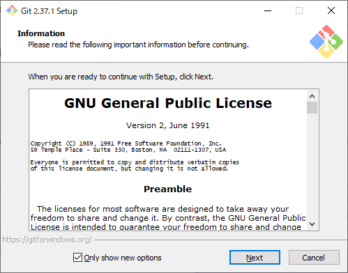インストール確認