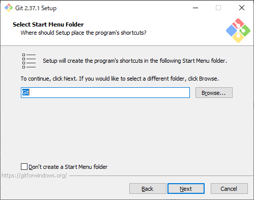 スタートメニューフォルダ名確認