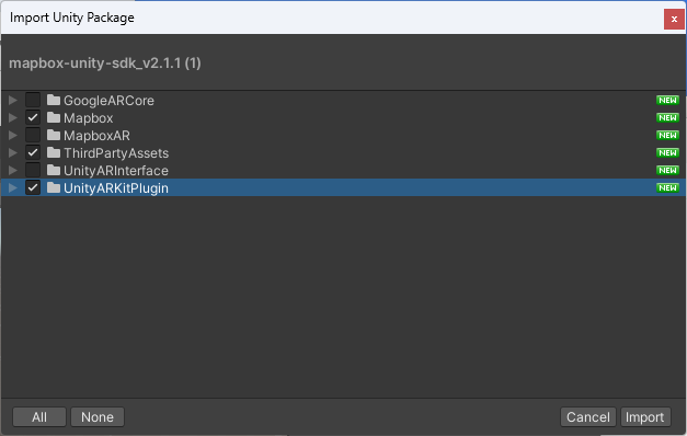 インポート内容