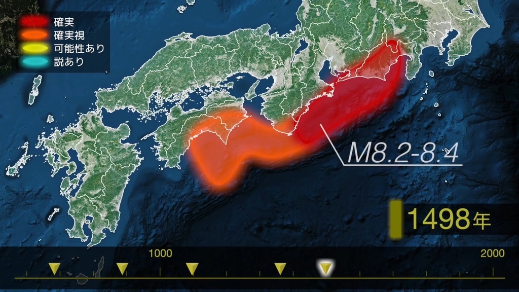南海トラフ巨大地震 明応地震