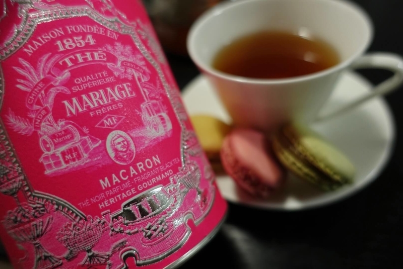 マリアージュフレールのマカロンを飲んだ感想 - 食いしん坊くまの