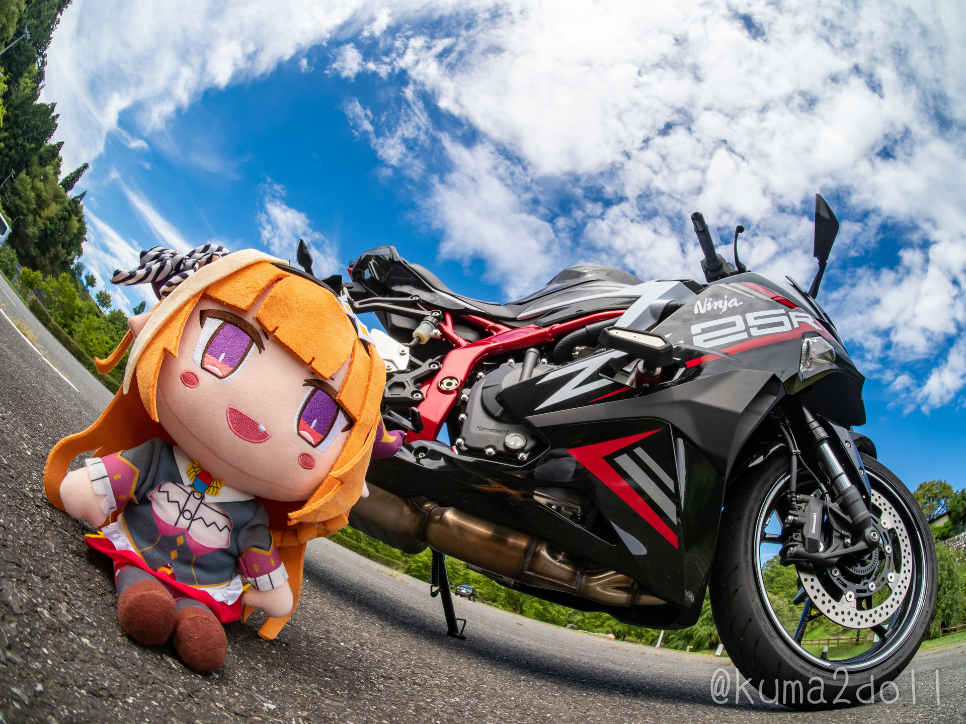 ZX-25Rとドール撮影！ネクスエッジスタイル クスィーガンダムと