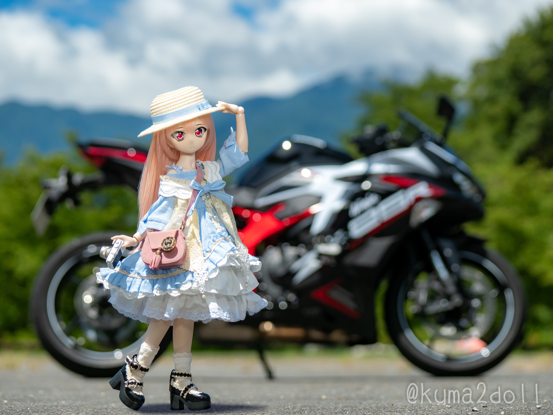 ZX-25Rとドール撮影！ネクスエッジスタイル クスィーガンダムと