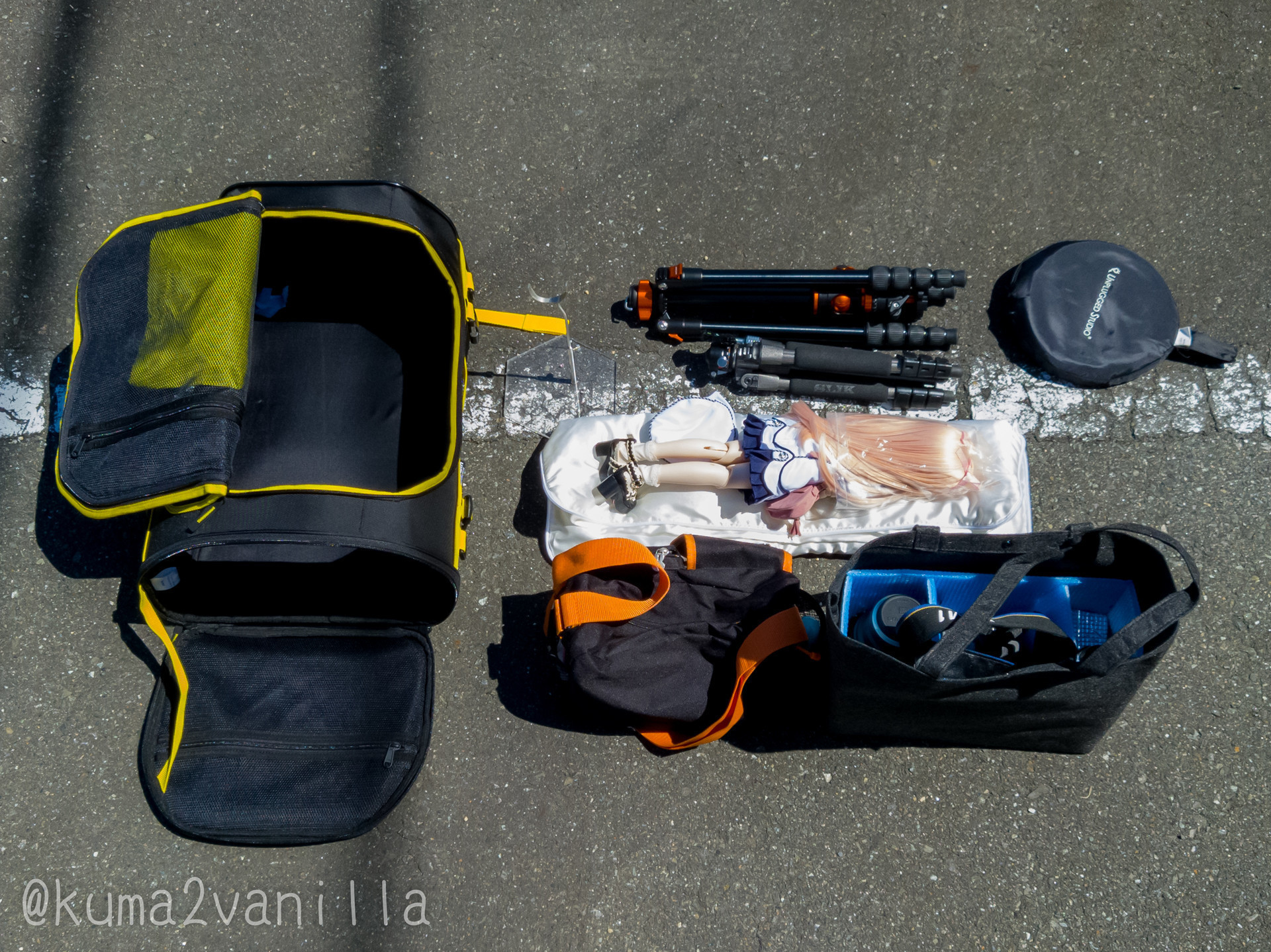 ドール撮影のバッグを紹介しまーす！メイクボックスが意外に使える