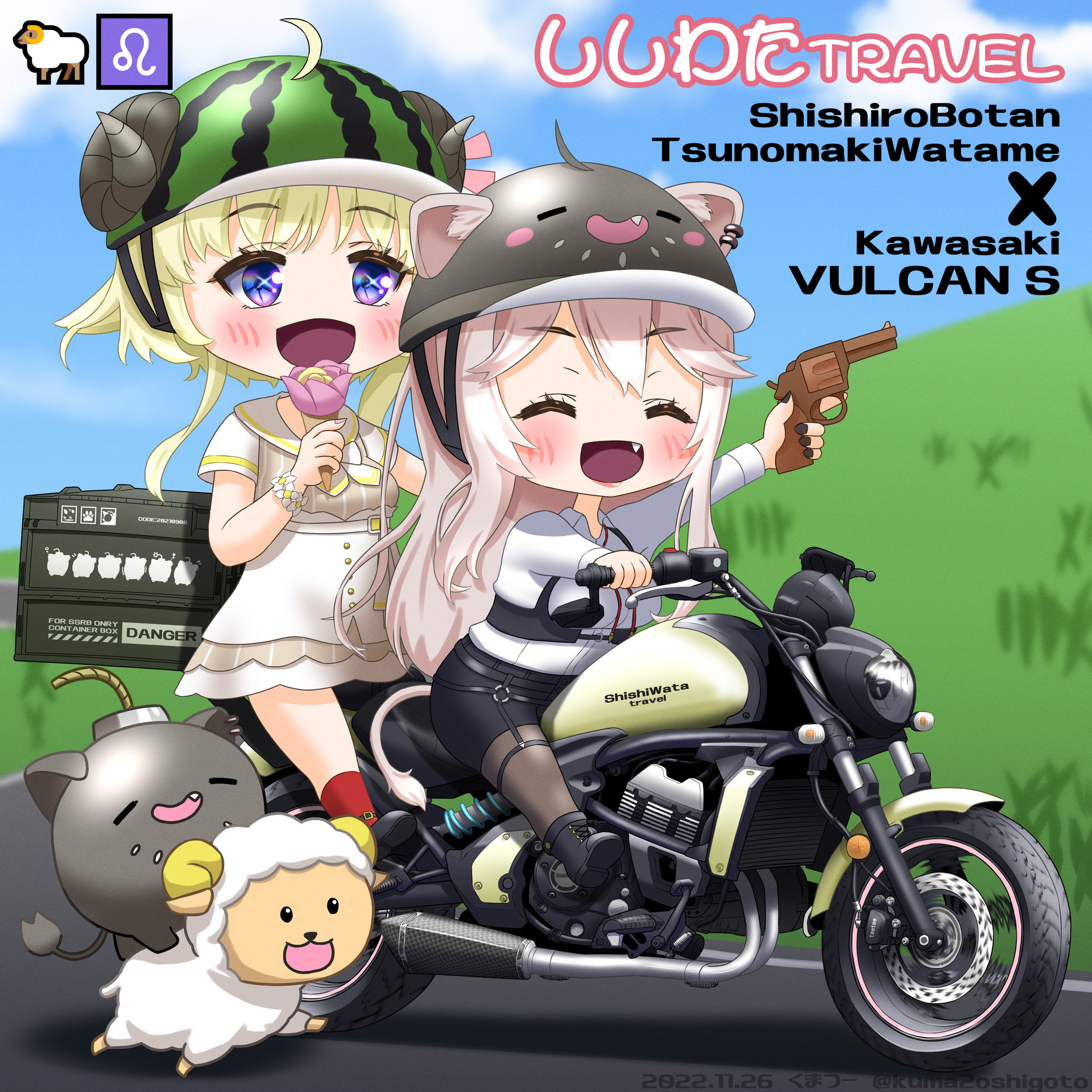 SurfaceProとClipStudioで描いたバイクのイラスト！VUCLAN S