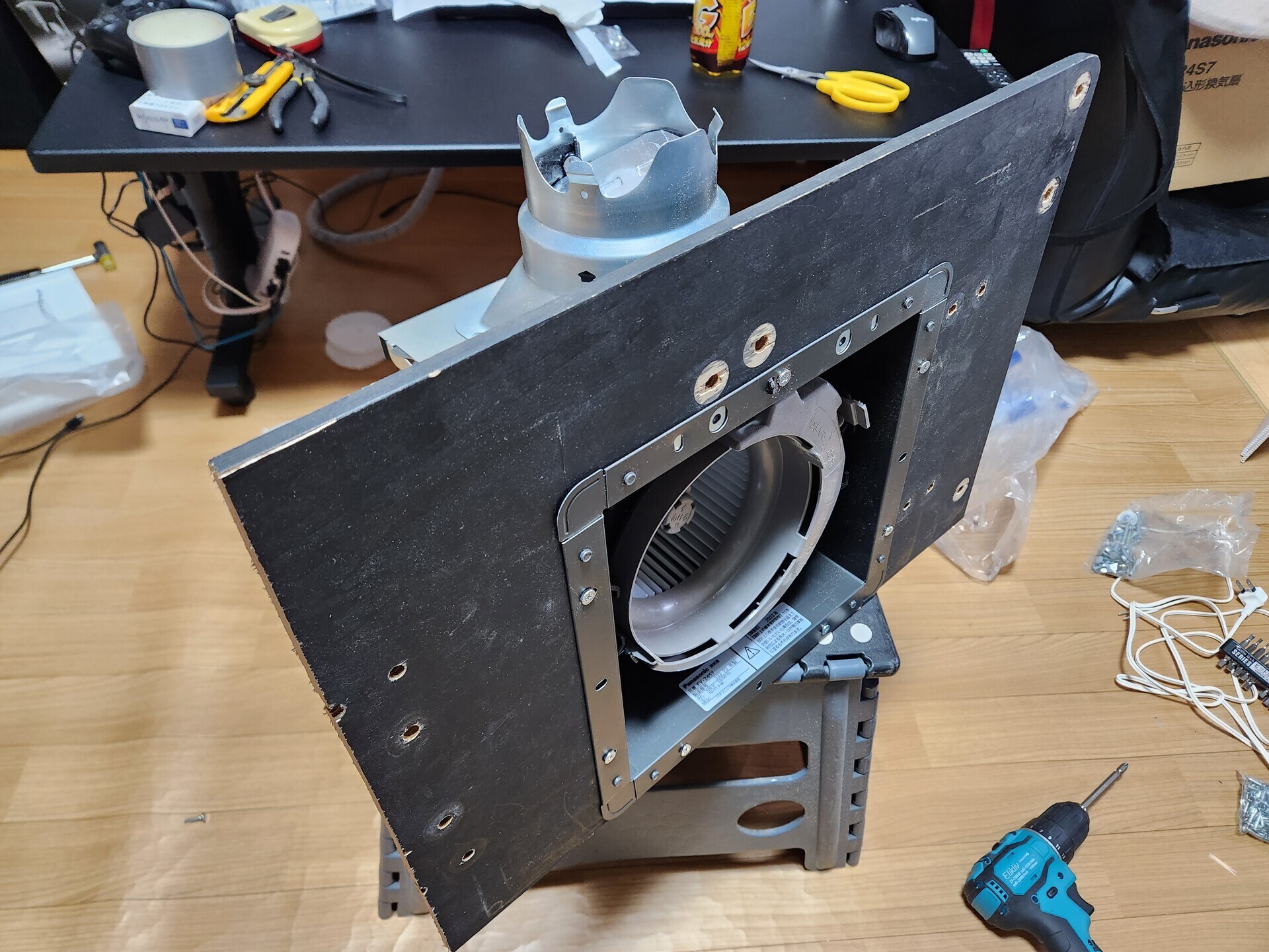 プラモデルの塗装ブースを自作した！ - もりのくま3