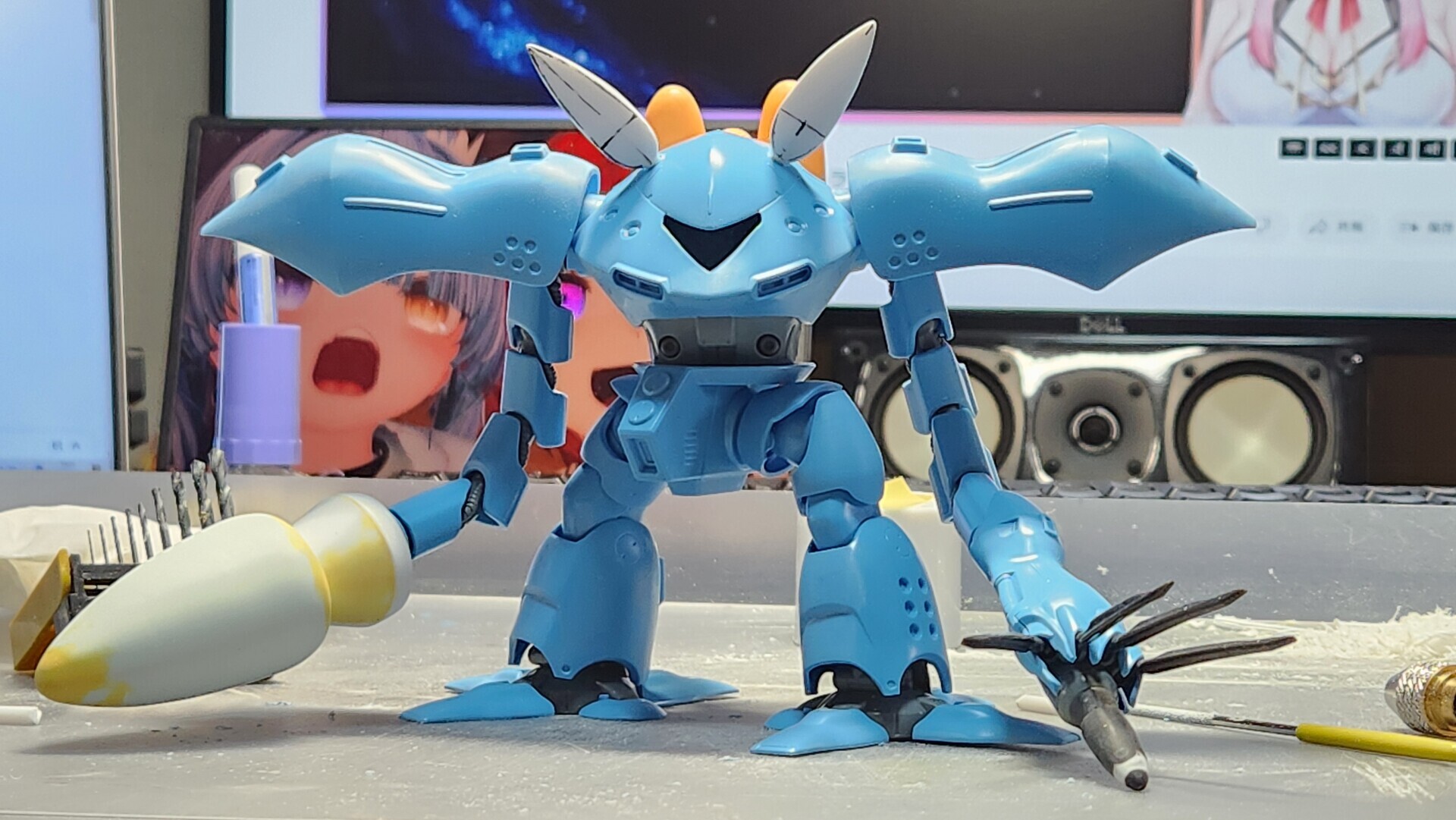 WEB限定カラー ガンプラ 製作改造レビュー】HGUC 1/144 ハイゴッグを兎田ぺこら バレエ
