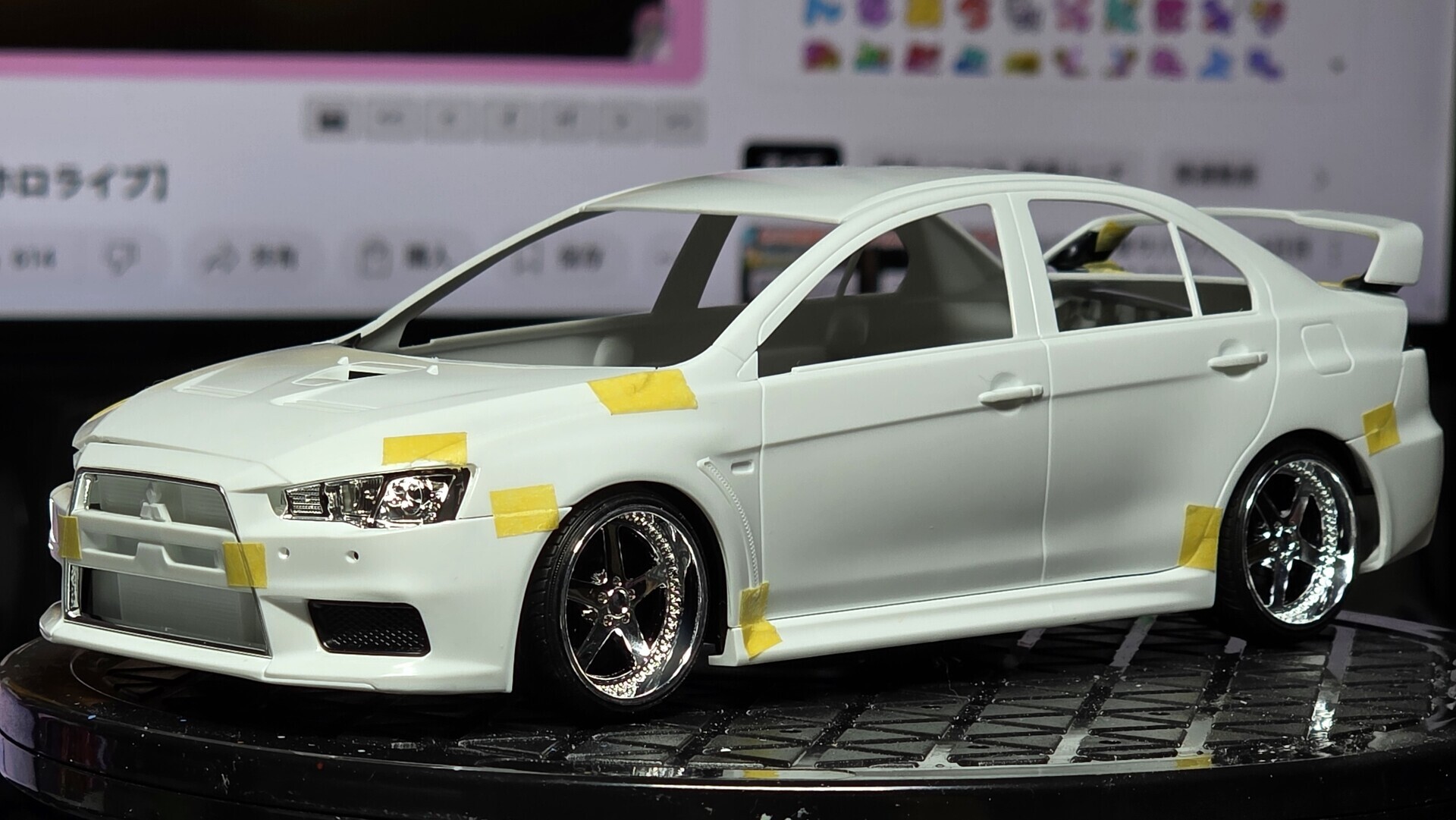 カーモデル 製作改造レビュー】アオシマ 1/24 痛車シリーズ No.3