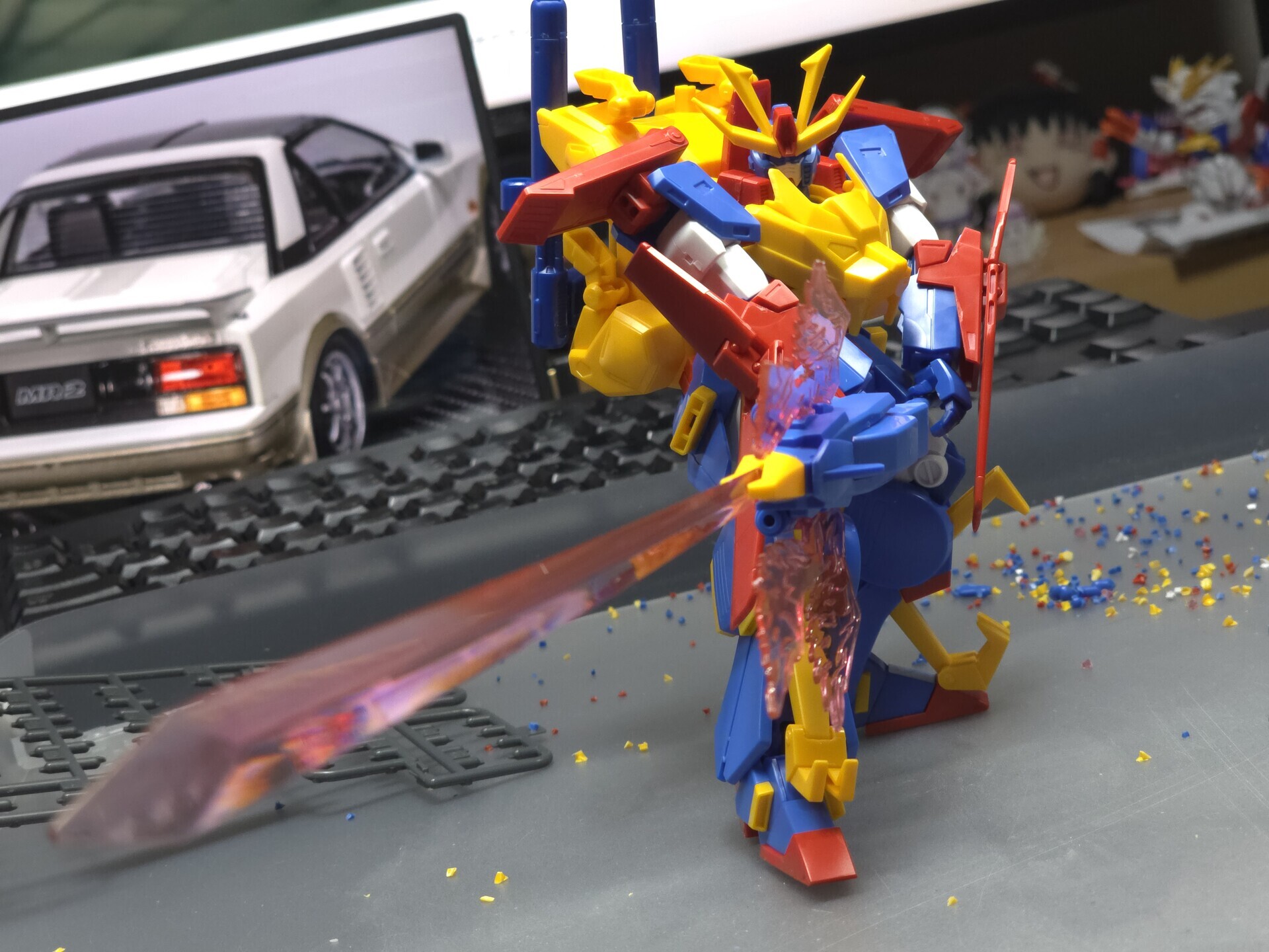 レビュー・キャンディ塗装で全塗装！】HGBF 1/144 ガンダムトライオン3