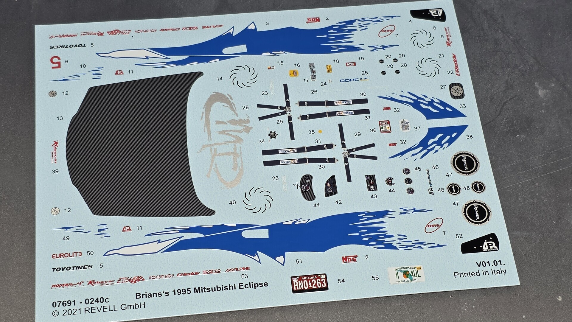 レビュー・製作・全塗装】Revell Fast&Furious BRAIAN'S MITSUBISHI