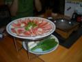 [旅][2007.8鹿児島]黒豚しゃぶしゃぶ（遊食菜彩いちにいさん）