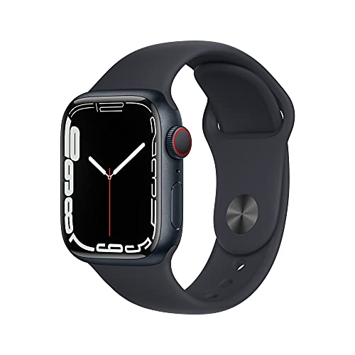 Apple Watch Series 7(GPS + Cellularモデル)- 41mmミッドナイトアルミニウムケースとミッドナイトスポーツバンド - レギュラー Apple Watch Series 7(GPS + Cellularモデル)- 41mmミッドナイトアルミニウムケースとミッドナイトスポーツバンド - レギュラー
