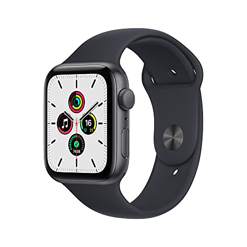 Apple Watch SE(GPSモデル)- 44mmスペースグレイアルミニウムケースとミッドナイトスポーツバンド - レギュラー Apple Watch SE(GPSモデル)- 44mmスペースグレイアルミニウムケースとミッドナイトスポーツバンド - レギュラー