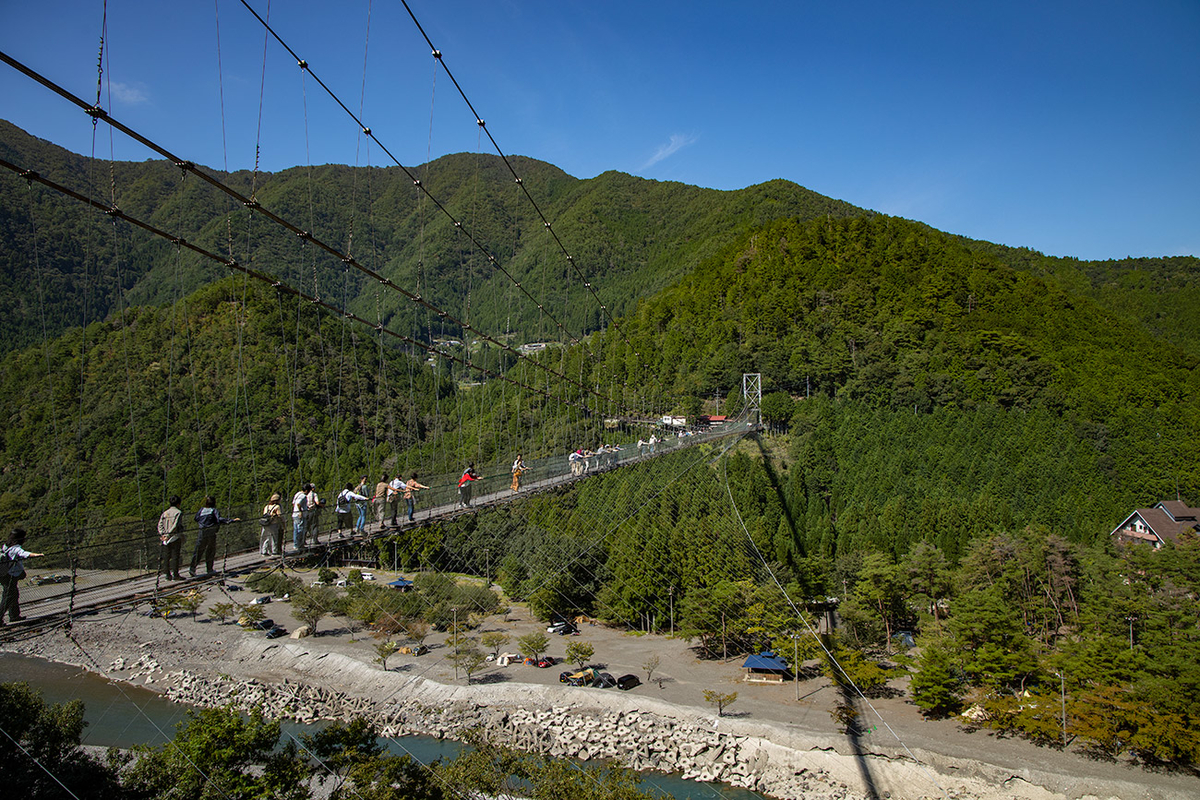 谷瀬の吊り橋