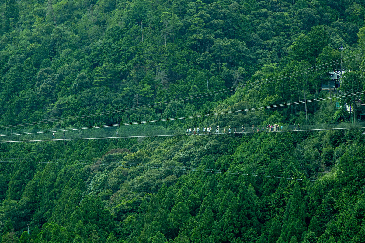 谷瀬の吊り橋