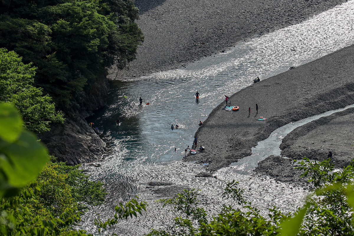 谷瀬の吊り橋