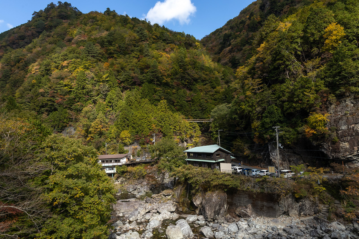 奈良県の紅葉スポットみたらい渓谷