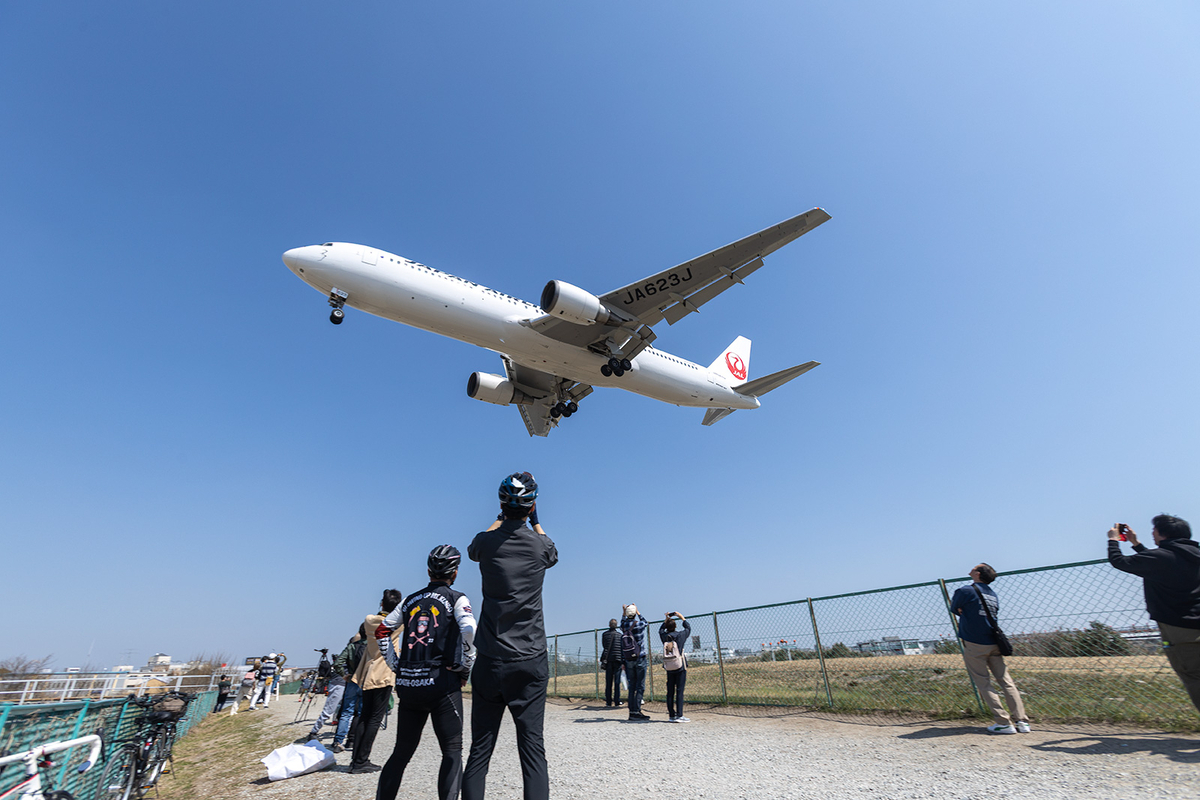 伊丹空港千里川土手