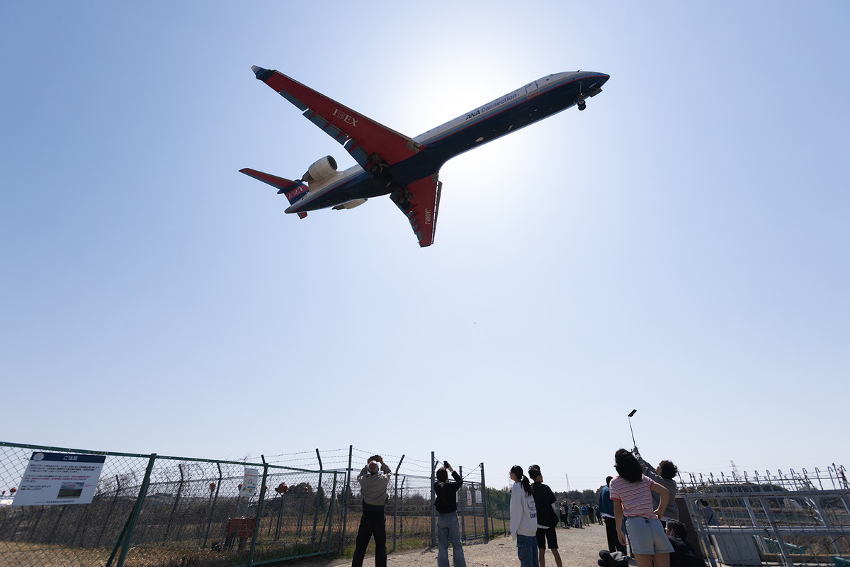 伊丹空港千里川土手
