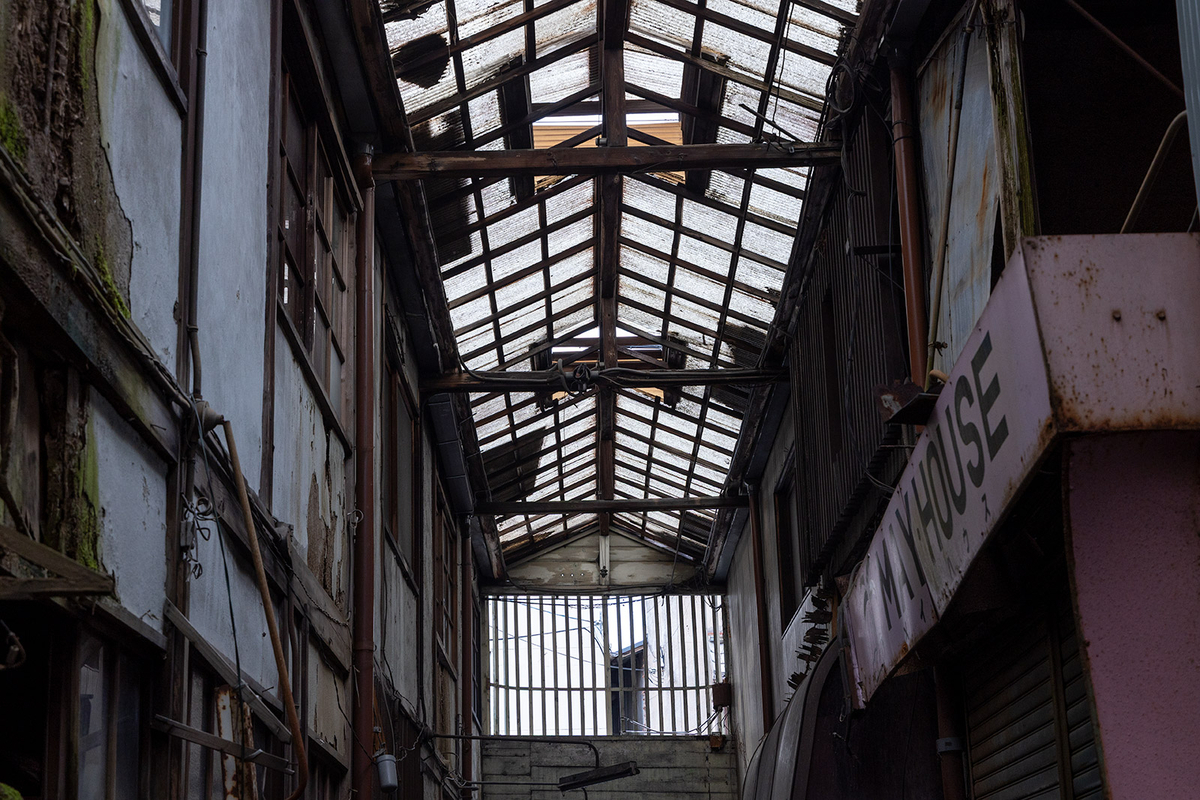 奈良県大淀町の廃墟商店街