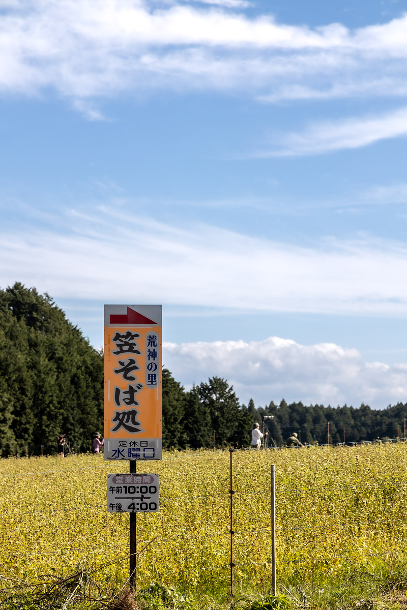 笠荒神のそば畑