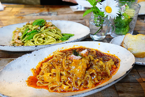 カフェのパスタランチ